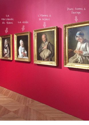 Jeune femme à l’ouvrage, la Marchande de tisane, la Vieille, l’Homme à la besace..jpg